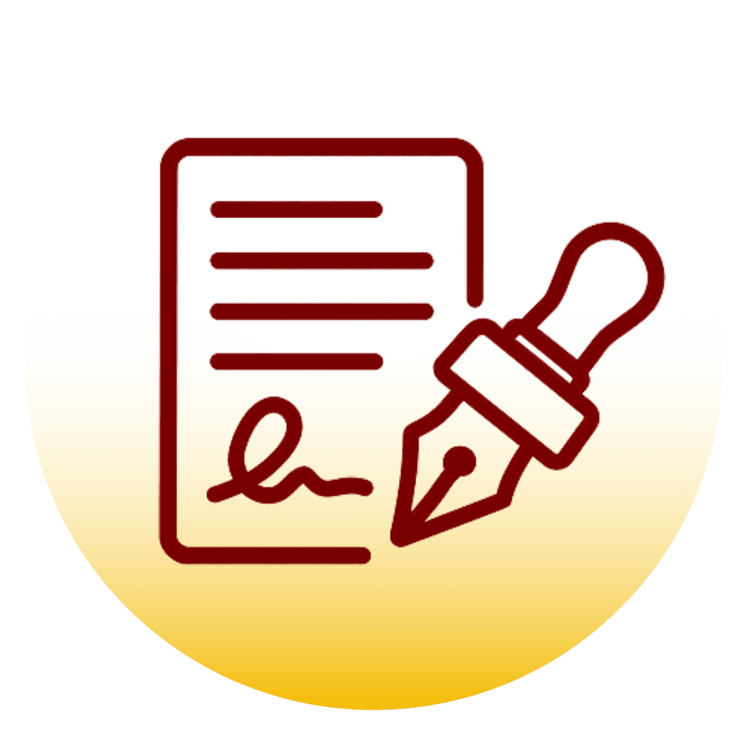 Certified Mobile Notary Public Service Icon